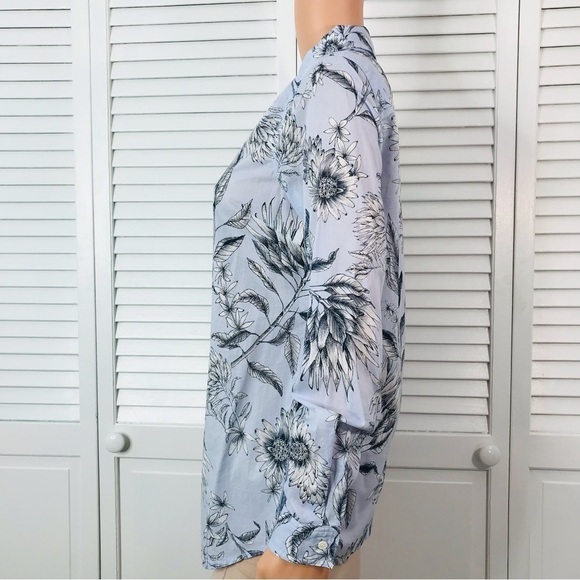 J. MCLAUGHLIN Lois Blouse In Powdered Blue Size Extra Small - Picture 4 of 8